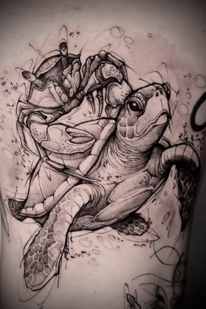 Sketch Style Tattoo Innsbruck Woodpecker