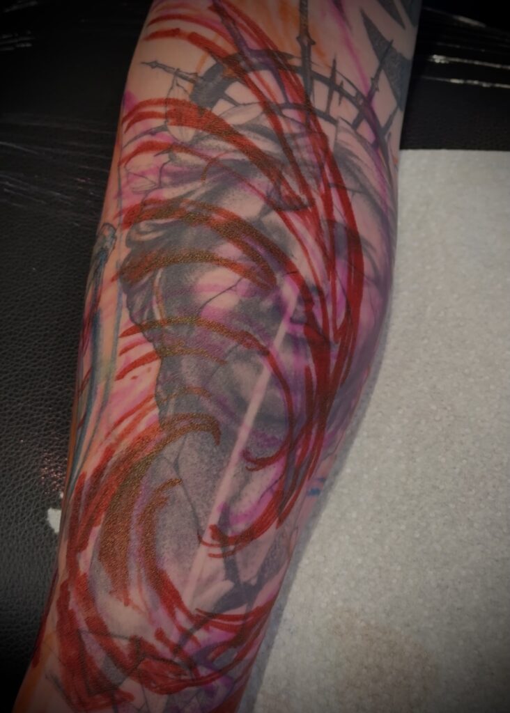 Tatuaje de cubrimiento tipo Blastover en Innsbruck