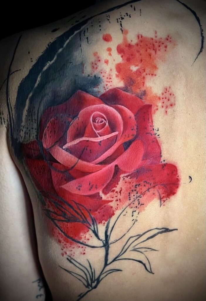 Watercolor Tattoo Innsbruck Woodpecker