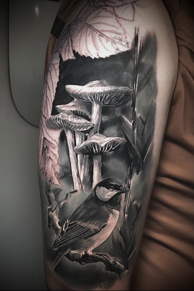 Tierportrait in schwarz weiß gestochen im Tattoo Studio in Innsbruck