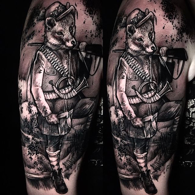 Splash Tattoo mit Fuchs Innsbruck